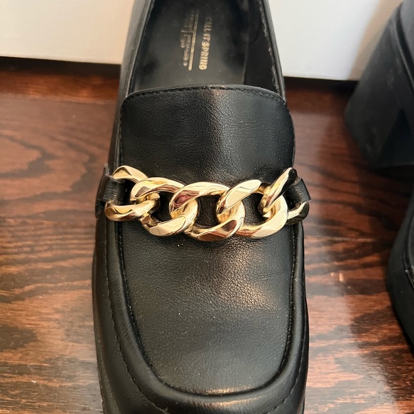 Black Platform Loafers - Picture 3 of 4